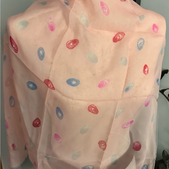 TALBOTS VINTAGE FLORAL SQUARE SCARF 22”x22 - Picture 9 of 11